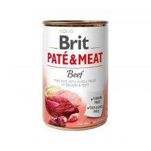 Brit Pate and Meat Beef - корм Брит кусочки говядины и индейки в паштете для собак