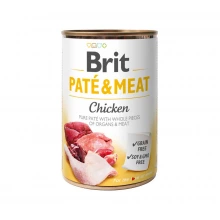 Brit Pate and Meat Chicken - корм Бріт шматочки курки і яловичини в паштет для собак