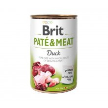 Brit Pate and Meat Duck - корм Брит кусочки утки и курицы в паштете для собак