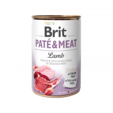 Brit Pate and Meat Lamb - корм Брит кусочки ягненка и курицы в паштете для собак