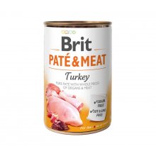 Brit Pate and Meat Turkey - корм Брит кусочки индейки и курицы в паштете для собак
