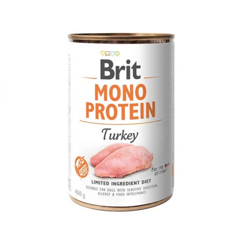 Brit Mono Protein - консервы Брит Моно Протеин с индейкой для собак