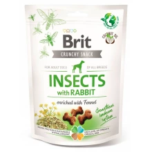 Brit Care Dog Crunchy Cracker - ласощі Бріт із комахами та кроликом для імунітету собак