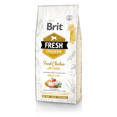 Brit Fresh Chicken and Potato Adult - корм Бріт з куркою для дорослих собак