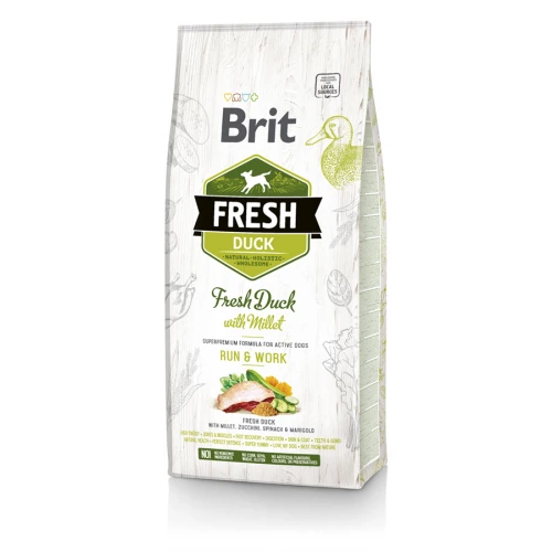 Brit Fresh Duck and Millet Active Run and Work - корм Брит с уткой для взрослых собак
