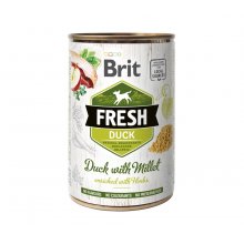 Brit Fresh Duck & Millet - консерви Бріт з качкою і пшоном для собак