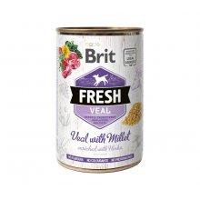 Brit Fresh Veal & Millet - консерви Бріт з телятиною і пшоном для собак