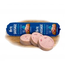Brit Premium Sausage - ковбаса Бріт шматочки курки і ягняти в паштет для собак