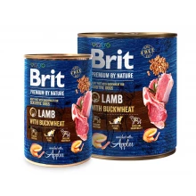 Brit Premium Lamb with Buckwheat - паштет Бріт з ягням і гречкою для собак