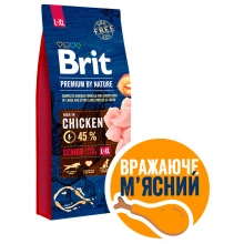 Brit Premium Senior L + XL - корм Бріт для літніх собак великих і гігантських порід