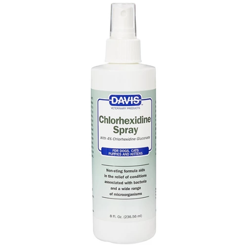 Davis Chlorhexidine Spray - спрей Девіс з 4% хлоргексидином для собак і кішок