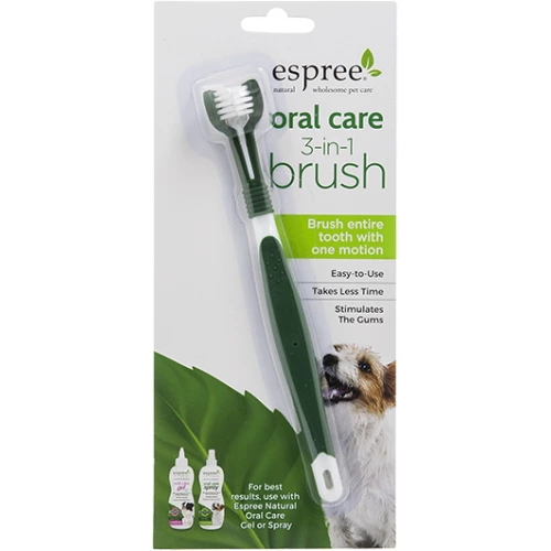 Espree Oral Care 3 in 1 Brush - щетка Эспри для ухода за зубами собак