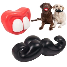 Flamingo Toy Rubber Moustache or Mouth - игрушка резиновая Фламинго Усы или Рот для собак