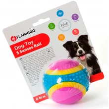 Karlie-Flamingo 5 Senses - мяч разноцветный Карли-Фламинго для собак