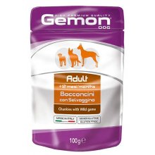 Gemon Dog Adult Wild Game - мясные кусочки в желе Джемон с дичью для собак
