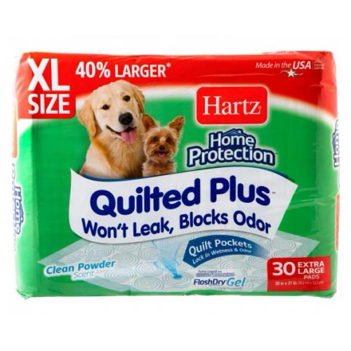 Hartz Quilted Plus XL - супервпитывающие стеганые пеленки Хартц с ароматом пудры
