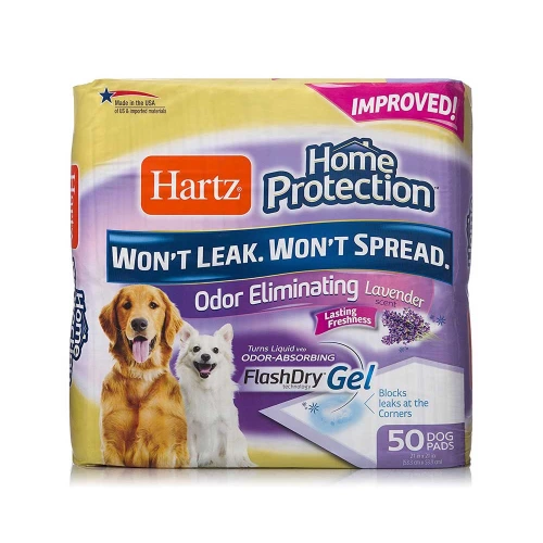 Hartz Odor Eliminating Dog Pads - пеленки Хартц с ароматом лаванды