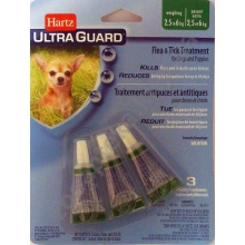Hartz Ultra Guard - капли от блох, клещей и комаров Хартц 3 в 1 для собак и щенков до 7 кг
