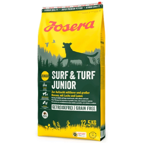 Josera Surf and Turf Junior - корм Йозера с лососем и ягненком для щенков средних и крупных пород