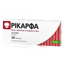 KRKA Rycarfa - протизапальні таблетки КРКА Рикарфа зі смаком м'яса