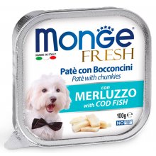 Monge Dog Fresh Codfish - паштет Монже с кусочками трески для собак