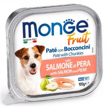 Monge Dog Fruit Salmon Pear - паштет Монже с лососем и грушей для собак