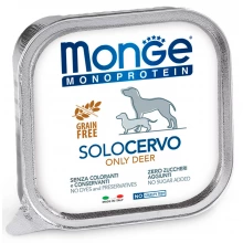 Monge Dog Monoprotein Solo Deer - паштет Монже Монопротеїн з олениною для собак усіх порід
