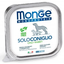 Monge Dog Monoprotein Solo Rabbit - паштет Монже Монопротеин с кроликом для собак всех пород