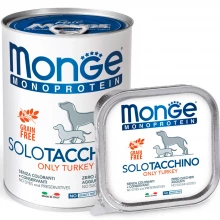 Monge Dog Monoprotein Solo Turkey - паштет Монже Монопротеин с индейкой для собак всех пород