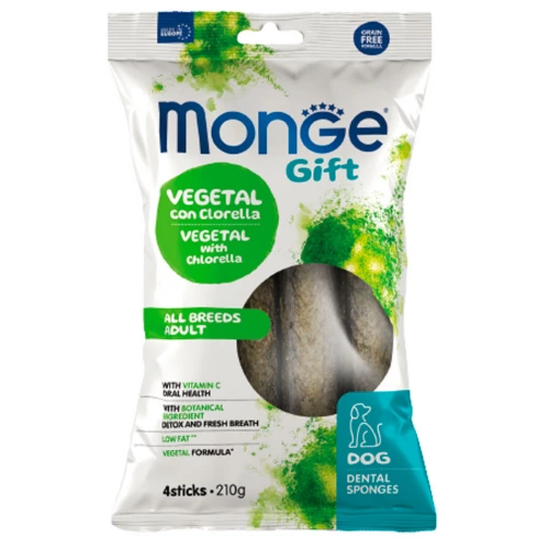 Monge Dog Gift Vegetal Chlorella - лакомства Монже с хлореллой и мятой для собак