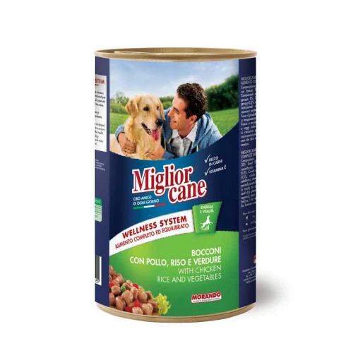 Morando MigliorCane Wellness System - консерви Морандо з куркою, рисом та овочами для собак