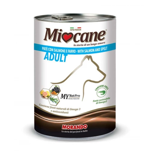 Morando Miocane - консерви Морандо з лососем і полбой для собак