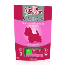 Morando MigliorCane Unico only Ham - корм Морандо с прошутто для взрослых собак мелких пород