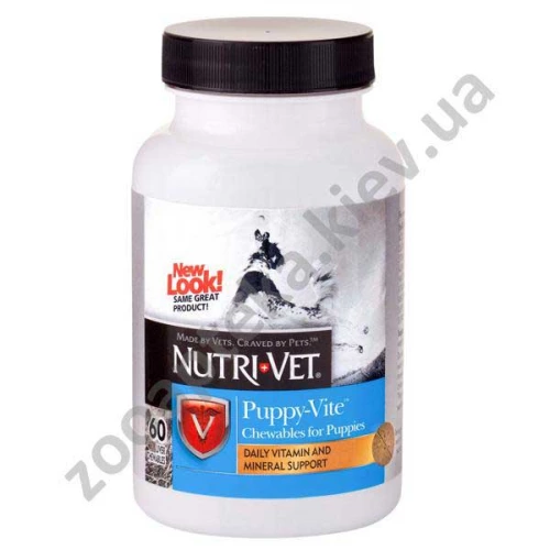 Nutri-Vet Puppy-Vite tab - витаминно-минеральный комплекс Нутри-Вет для щенков
