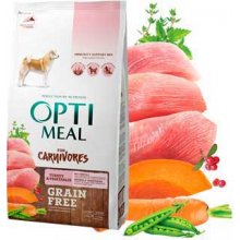 OptiMeal For Carnivores - беззерновой корм ОптиМил с индейкой и овощами для собак