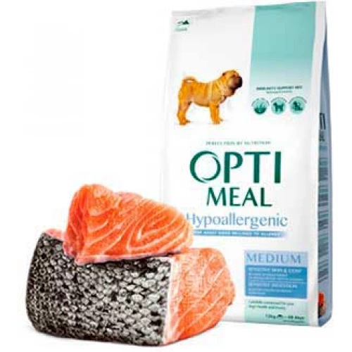 OptiMeal Hypoallergenic - гипоаллергенный корм ОптиМил для собак средних пород