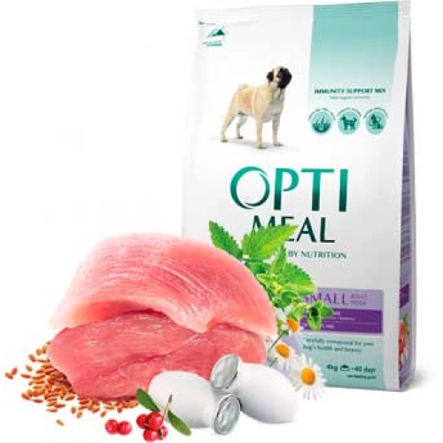 OptiMeal - корм ОптиМил с уткой для собак малых пород