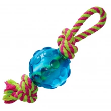 Petstages Mini Orka Ball w/rope - игрушка Петстейджес мини мячик с канатиками