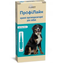 ProVet ProfiLine - капли ПроВет ПрофиЛайн от блох и клещей для собак весом от 20 кг до 40 кг