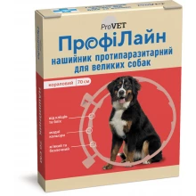 ProVet ProfiLine - ошейник ПроВет ПрофиЛайн против блох и клещей для собак крупных пород, коралловый