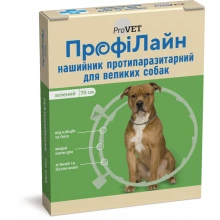 ProVet ProfiLine - нашийник ПроВет ПрофіЛайн проти бліх та кліщів для собак великих порід, зелений