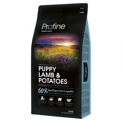 Profine Puppy Lamb and Potato - гіпоалергенний корм Профайн з ягням і картоплею для цуценят