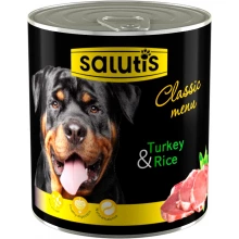 Salutis Classic Menu - консерви Салютіс Класик з індичкою для собак