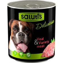 Salutis Delicatesse - консервы Салютис Деликатес с телятиной для собак