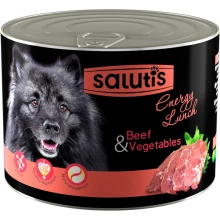 Salutis Energy Lunch - консерви Салютіс Готовий обід з яловичиною і овочевим асорті для собак
