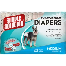 Simple Solution Fashion Disposable Diapers - підгузники з візерунком Сімпл Солюшн для собак
