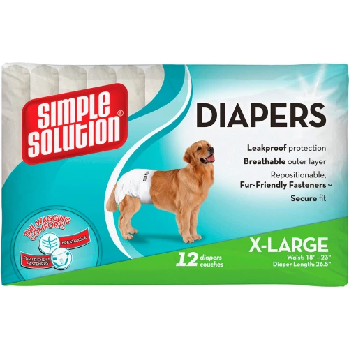Simple Solution Disposable Diapers - подгузники Симпл Солюшн для собак