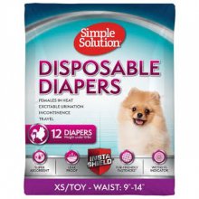 Simple Solution Disposable Diapers X-Small Toy - подгузники Симпл Солюшн для собак мелких пород