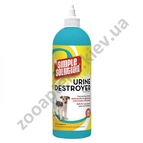 Simple Solution - засіб Сімпл Солюшн для нейтралізації запахів і плям сечі собак