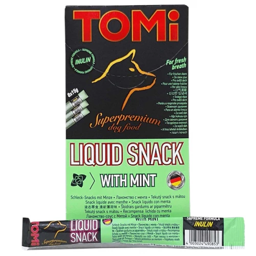 TOMi Liquid Snack Mint and Inulin - лакомство ТОМи Мята с Инулином для собак